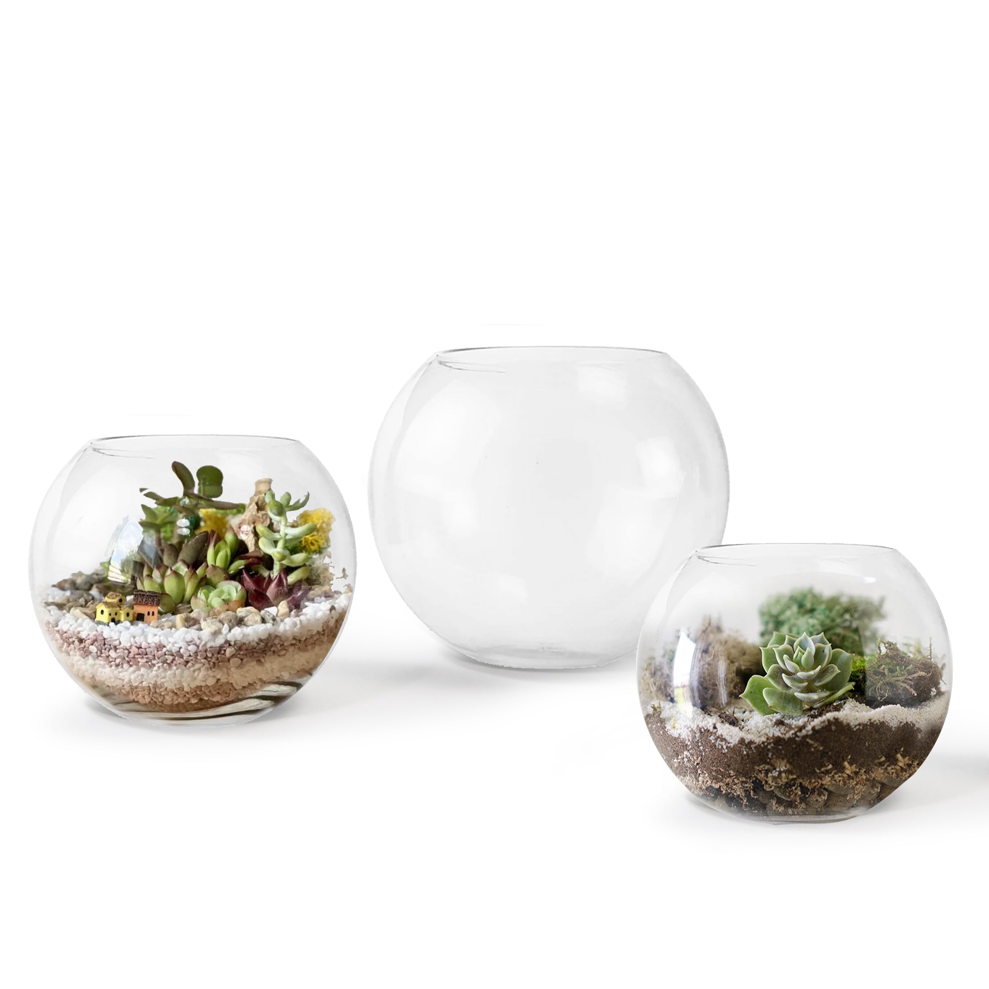 Galore Home Glass Bubble U9806 Vaso Vetro Trasparente Large