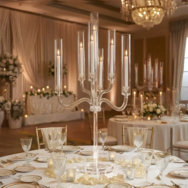 Galore Home 11-3425 candelabro 7 bracci acrilico