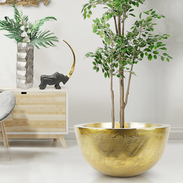 Galore Home Crescent Rhino Scultura Alluminio Large
