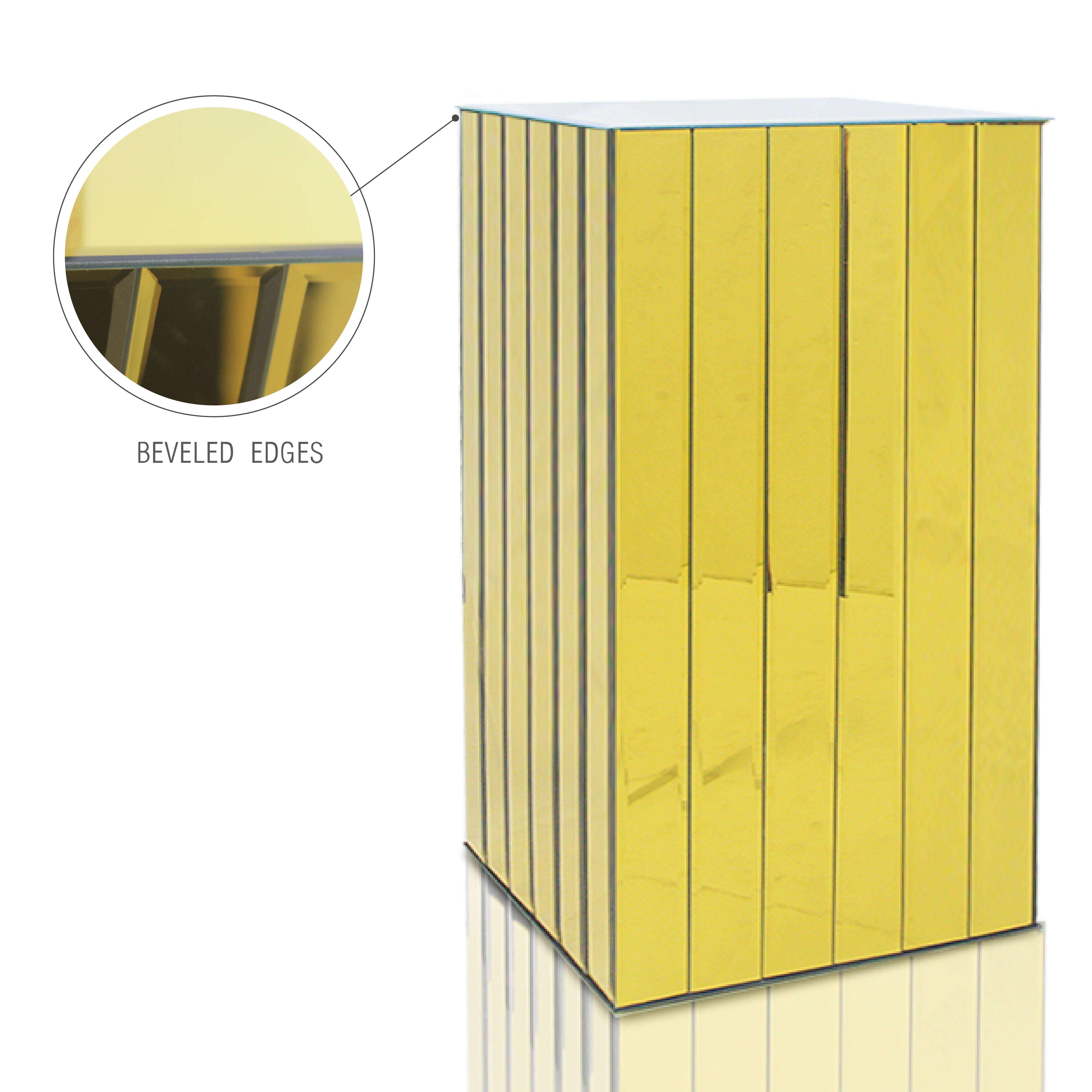 Galore Home Segmented Mirror colonna specchio oro small