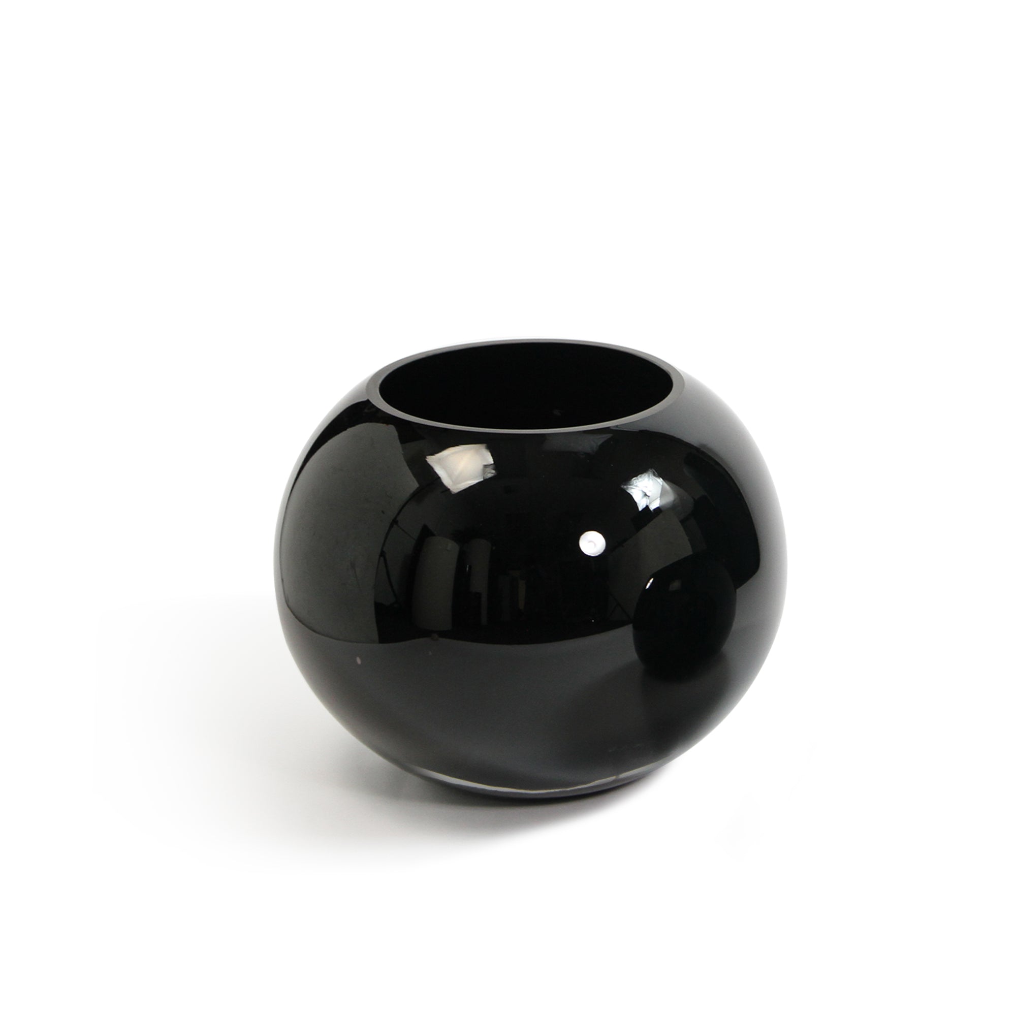Galore Home Bubble U9805 vaso vetro nero piccolo 25 cm