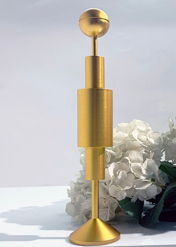 Cyrcus Design Odd'Io scultura da tavolo alluminio oro