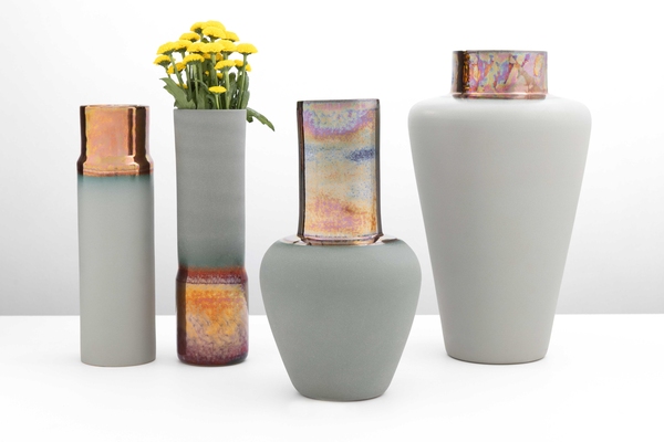 Ceramica Gatti 1928 Riflesso RM735 Ischia vaso metallici