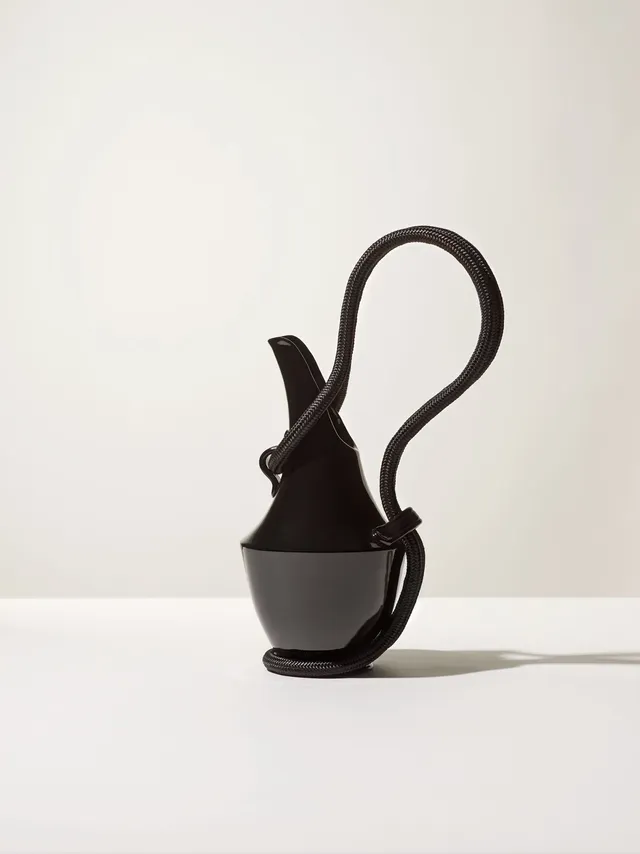 Ceramica Gatti 1928 Volpedo scultura nero lucido