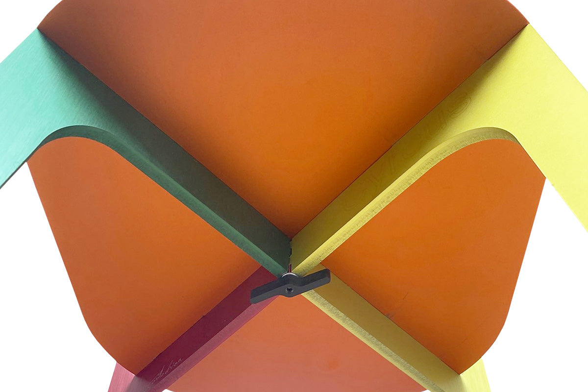 Cyrcus Design Eura sedia impilabile alluminio multicolor