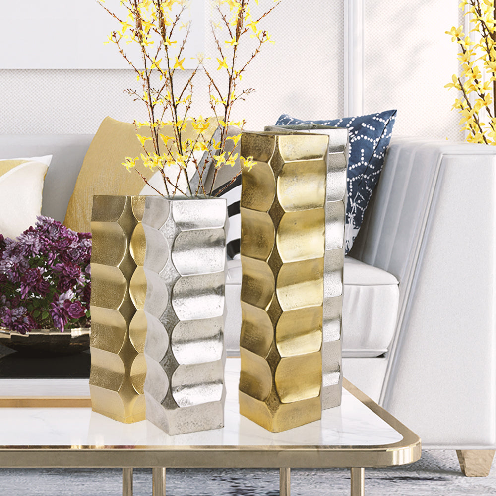 Galore Home Skyline vaso alluminio oro Small