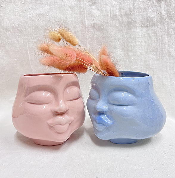 Atelier Alida Ceramiche Funny Vase Donna vaso in gres