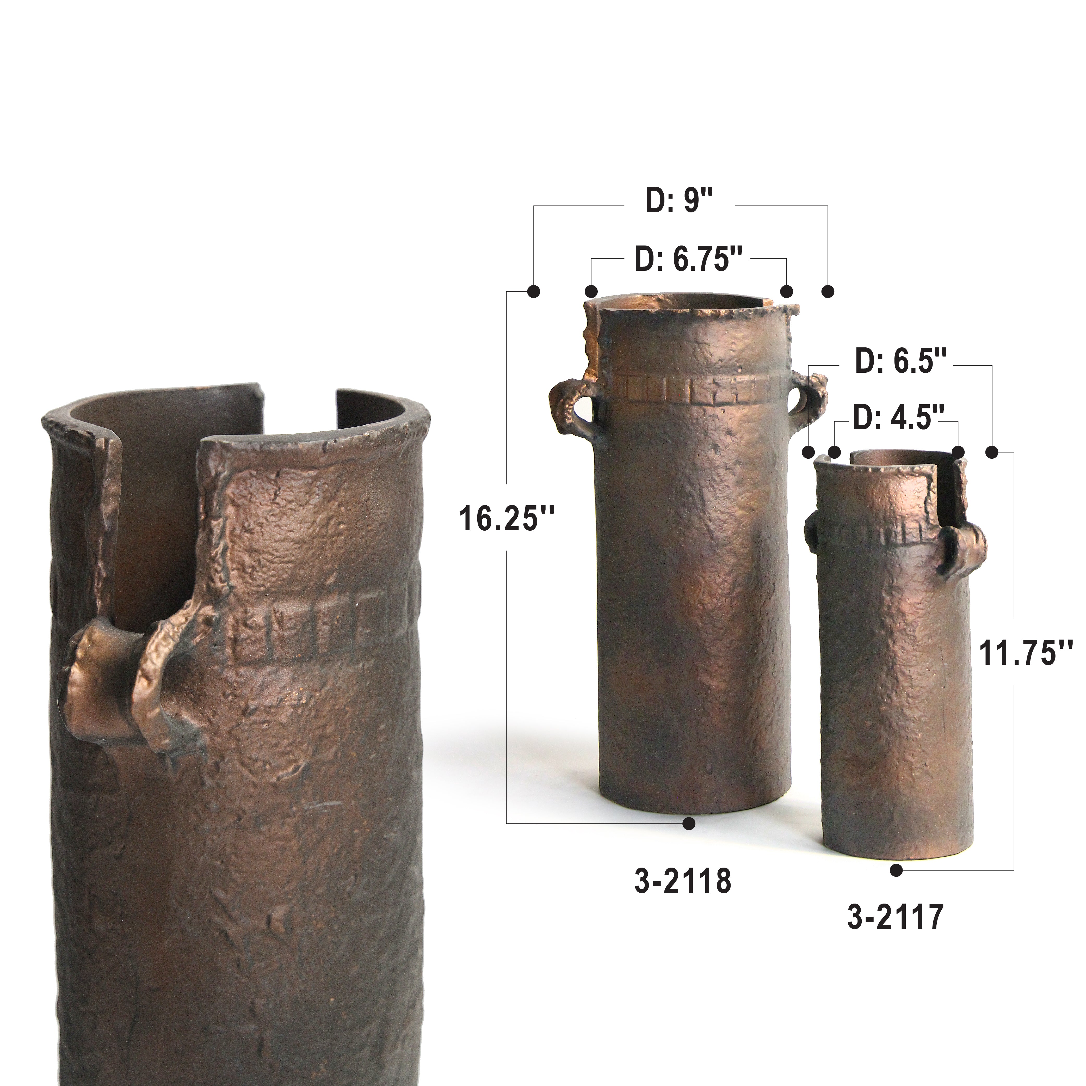 Galore Home Ages Alloy 3-2118 vaso alluminio rame