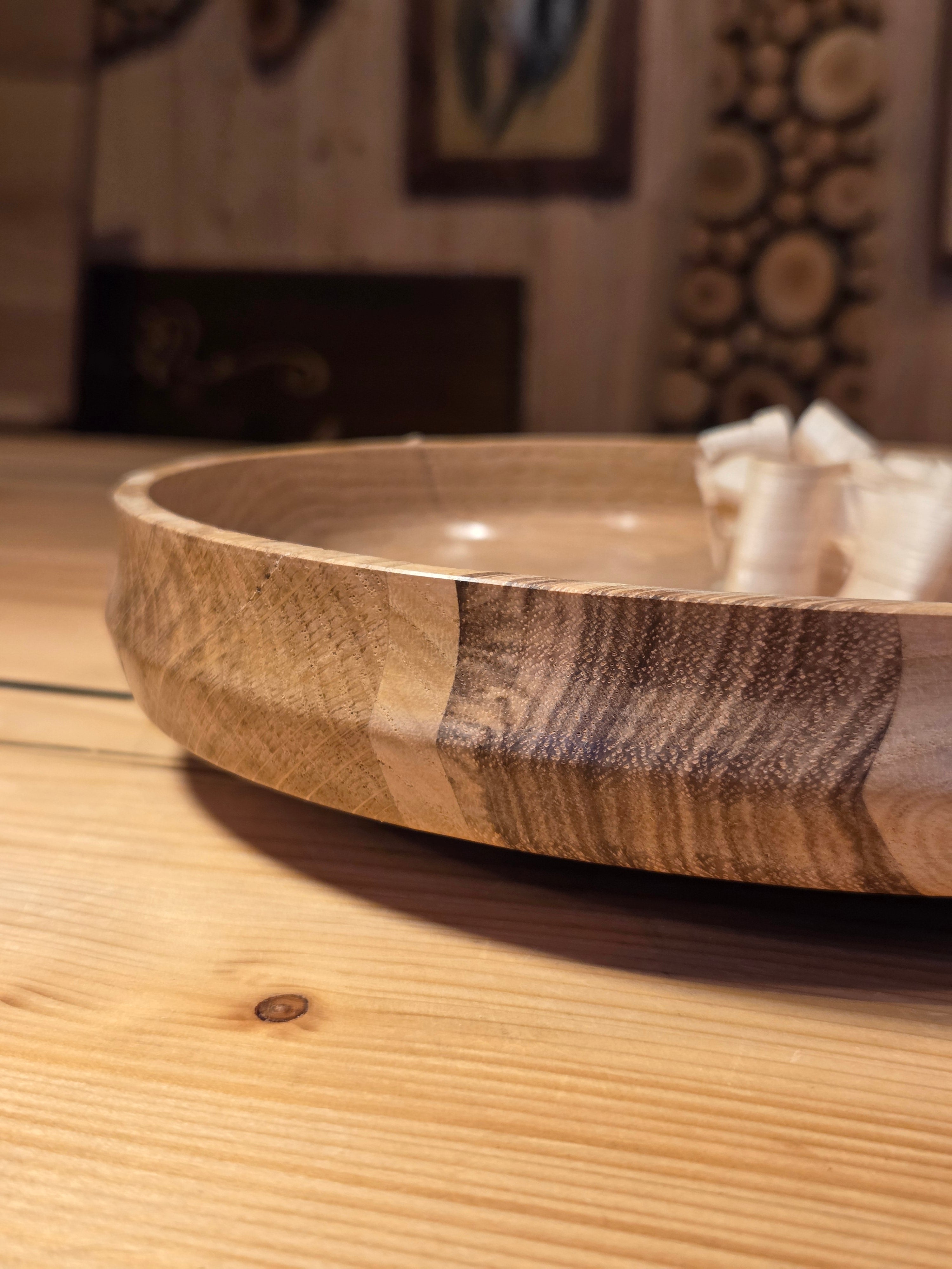 Il Nido del Picchio ciotola rovere beli 22 cm svuotatasche legno