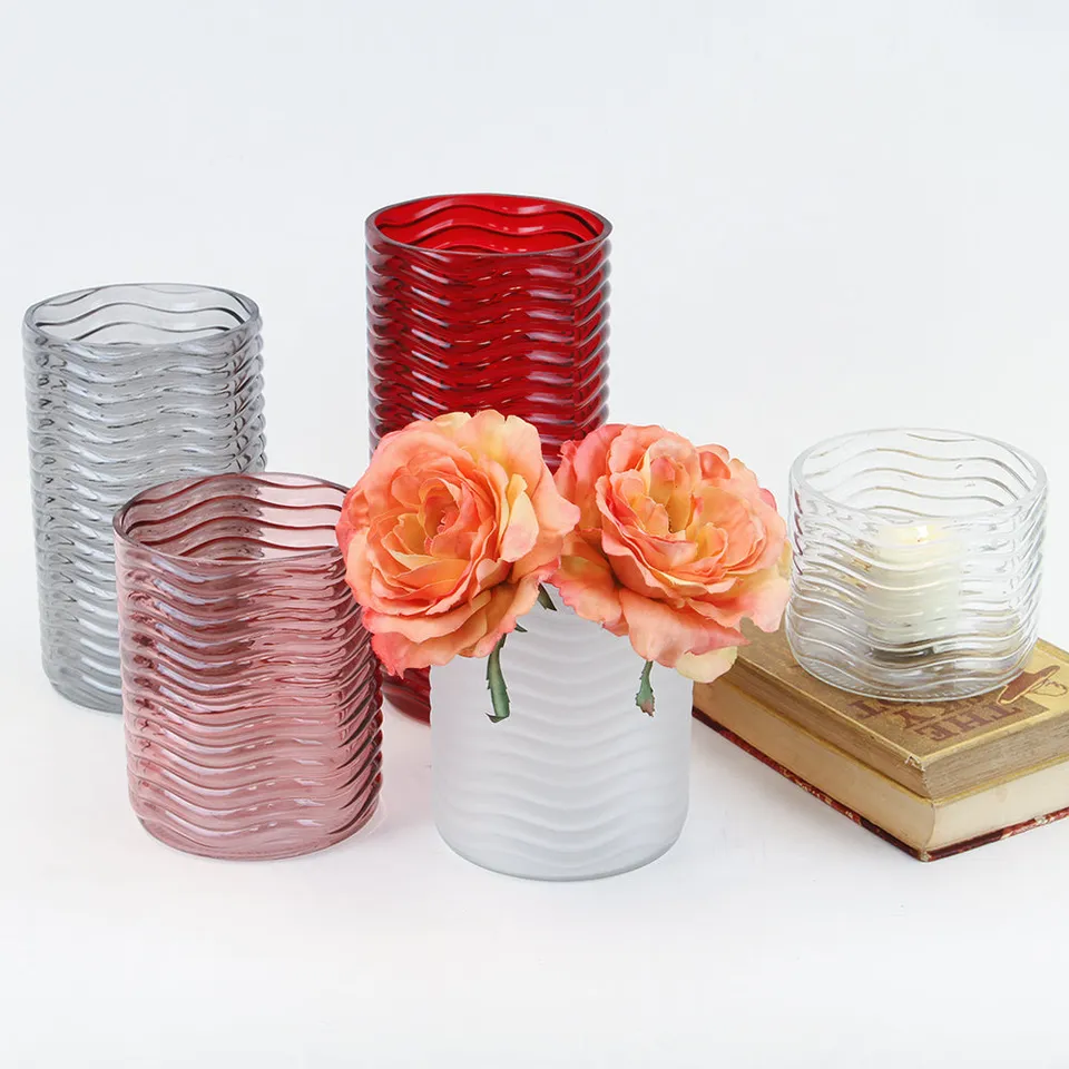 Galore Home Glass Wave 18-0843 vaso vetro trasparente 19 cm