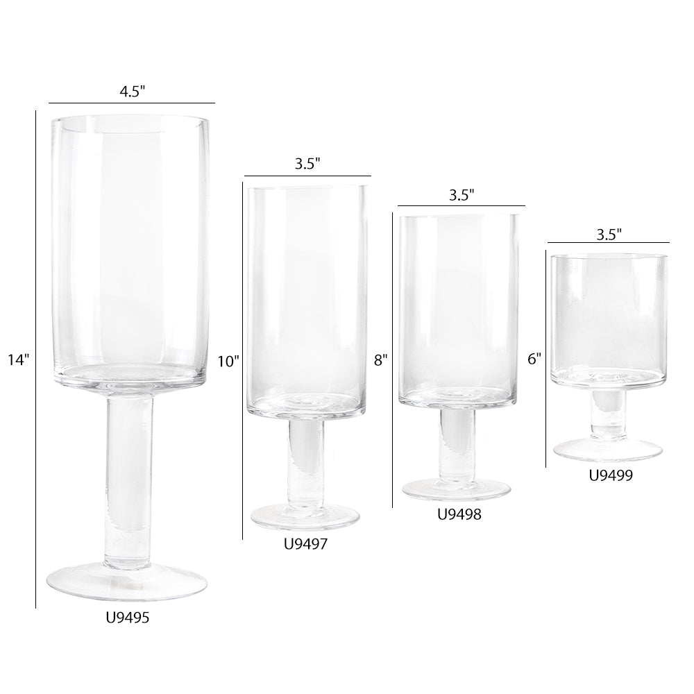 Galore Home Linear U9497 vasi vetro alti set 12 pezzi