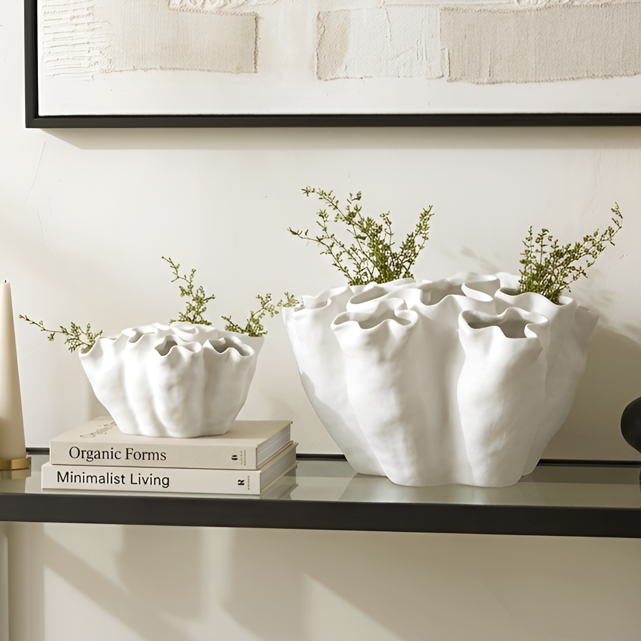 Galore Home Fleur Cluster CCE35 vaso bianco grande