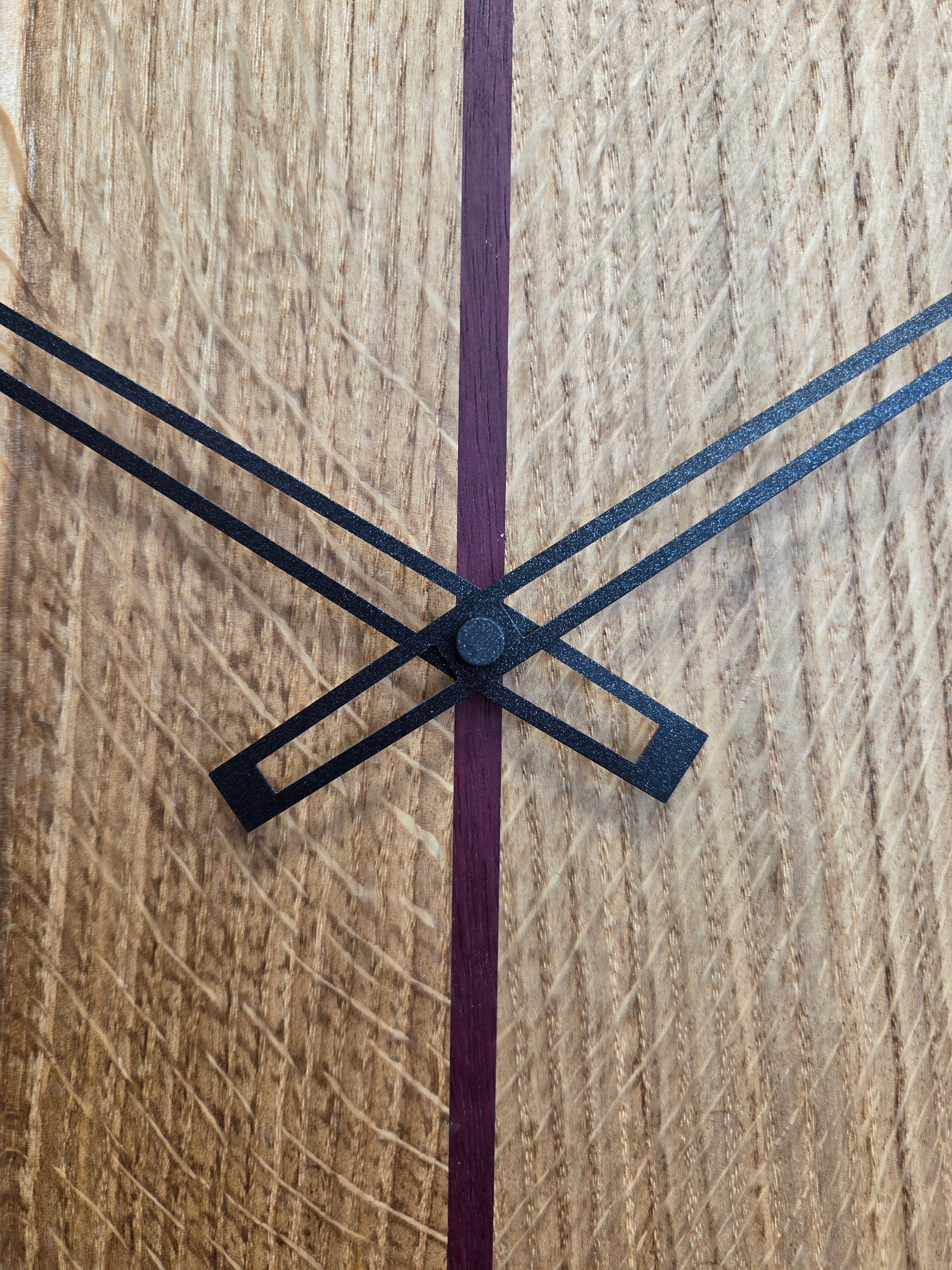 Il nido del picchio orologio muro rovere acciaio 60cm