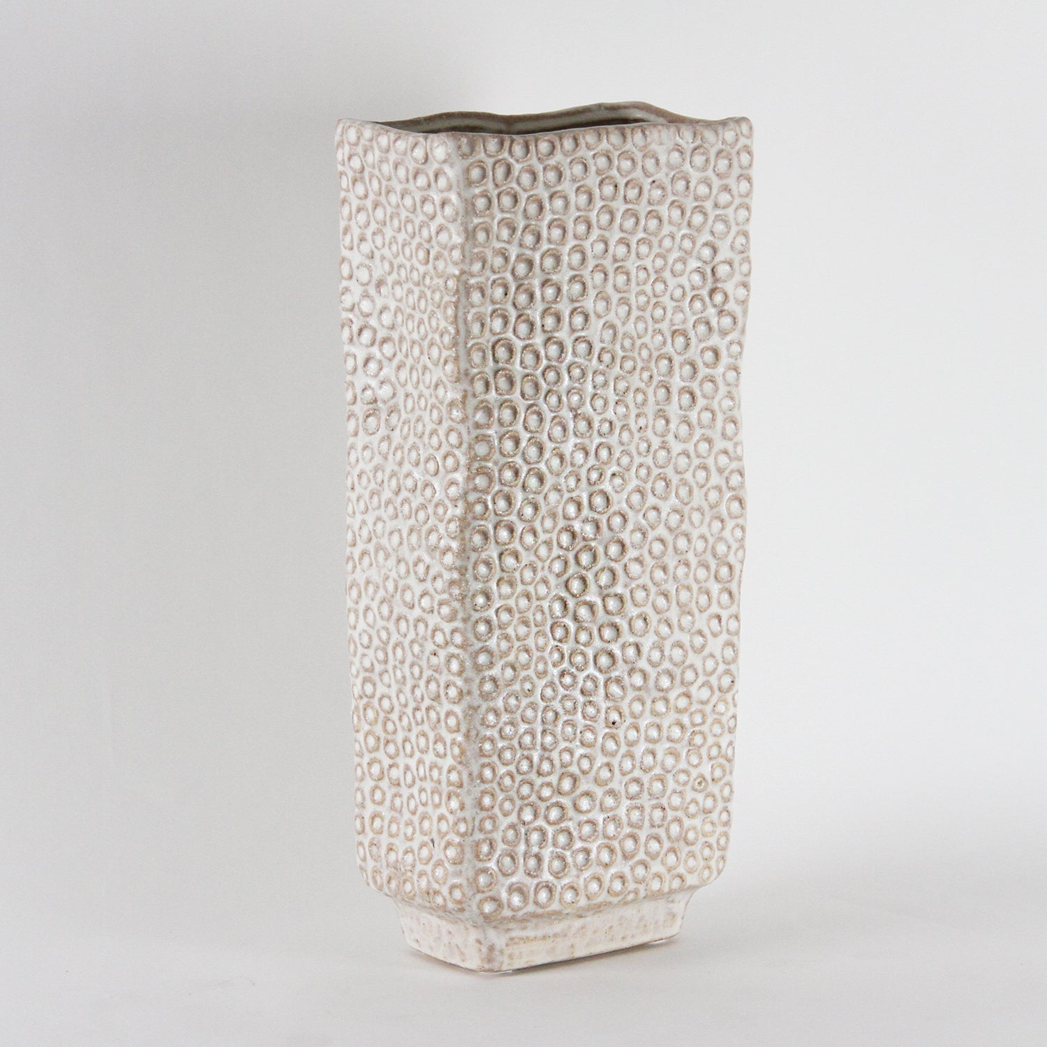 Galore Home Tranquility vaso ceramica bianco piccolo