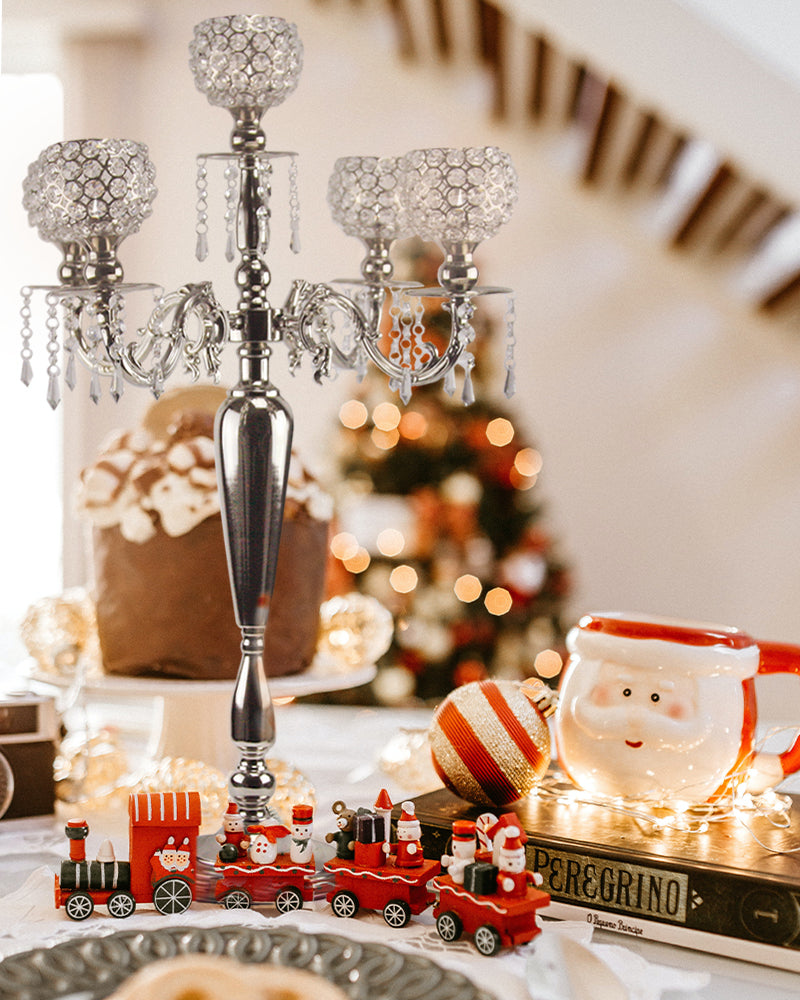 Galore Home Crystal Candelabra candelabro 5 bracci
