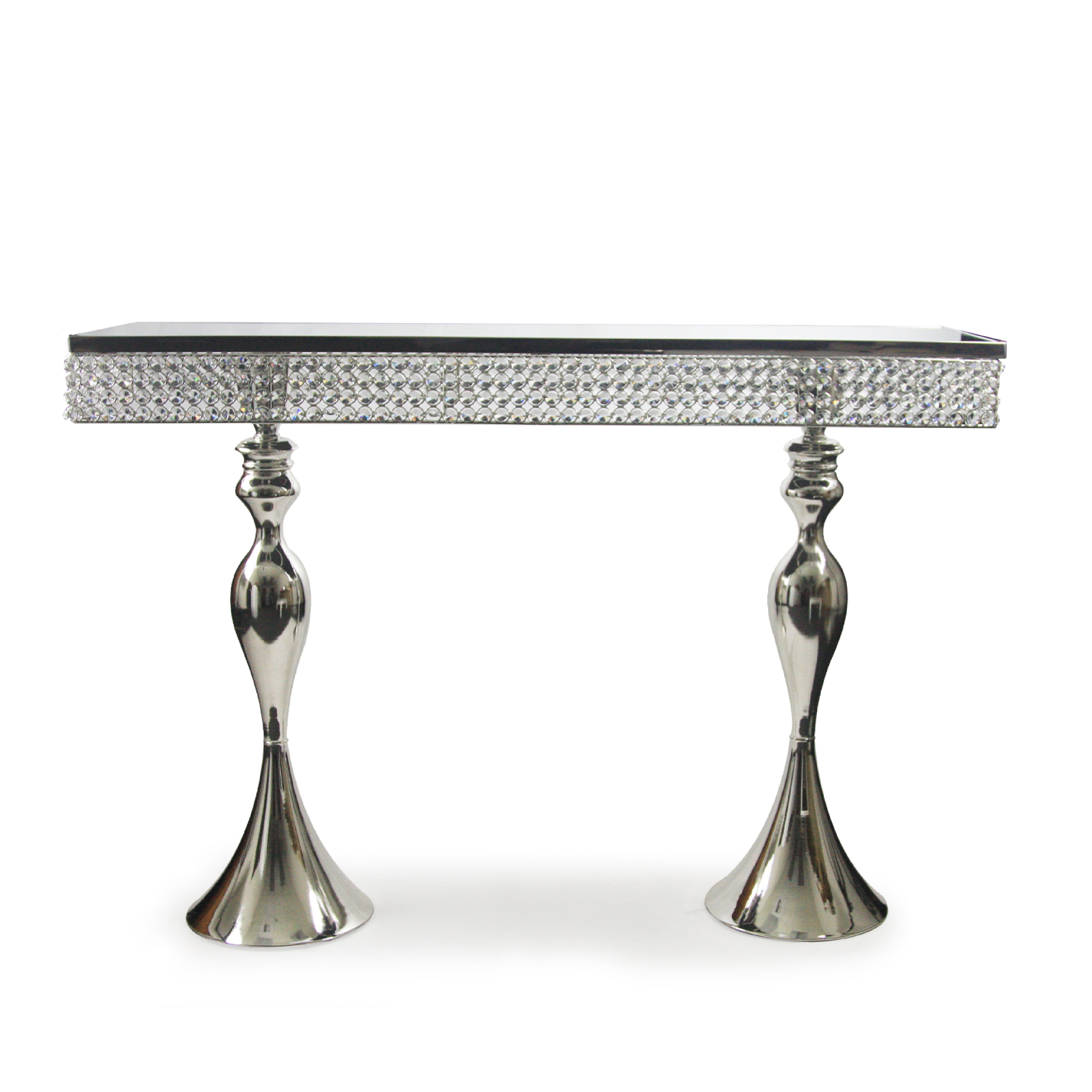 Galore Home Crystal Console Table consolle specchiata