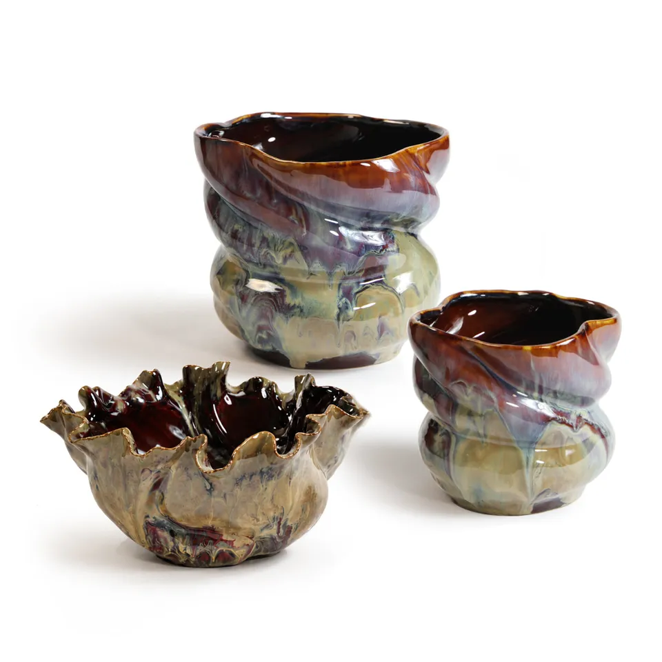 Galore Home Lava CPT95 vaso ceramica nebula