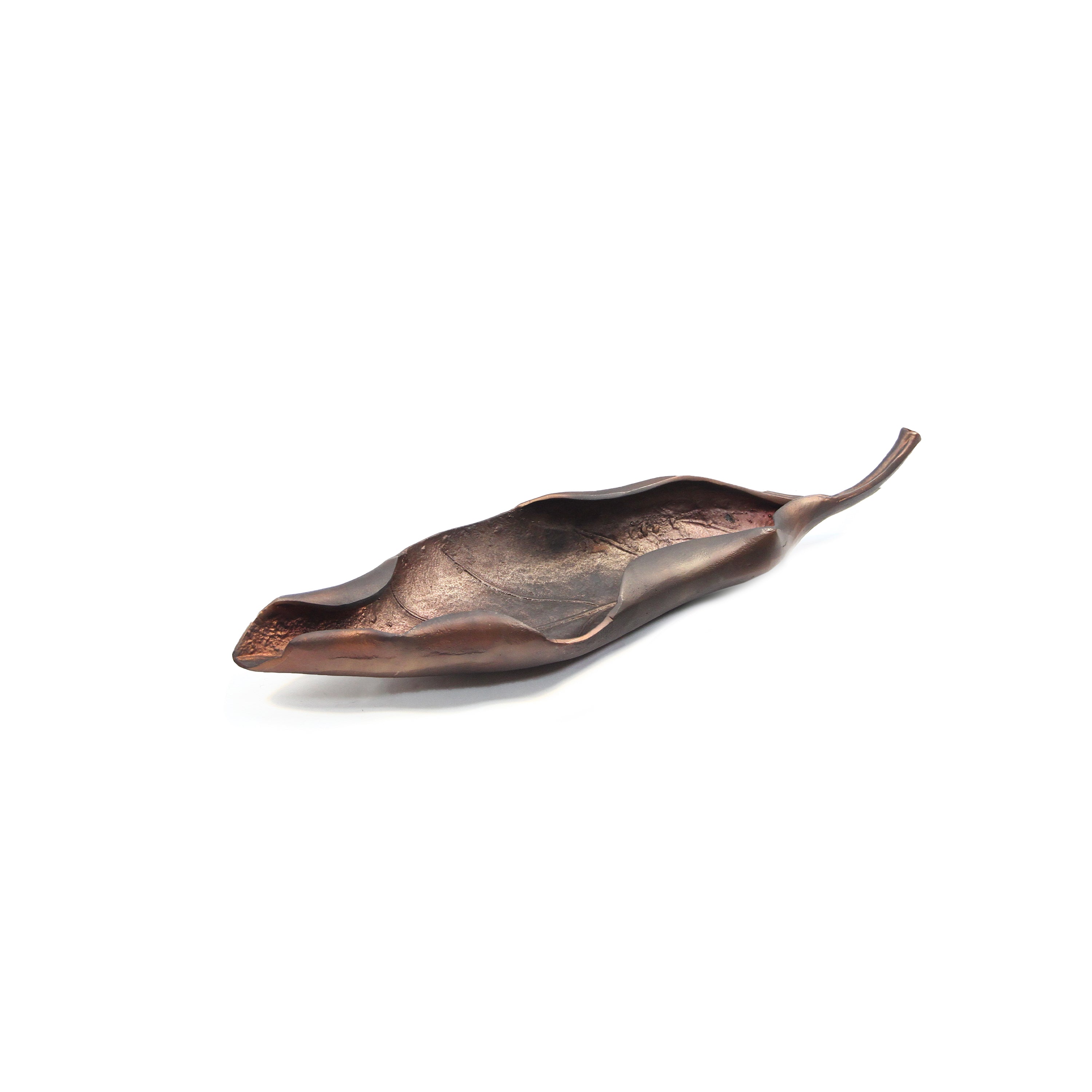 Galore Home Whispering Leaf scultura foglia rame grande