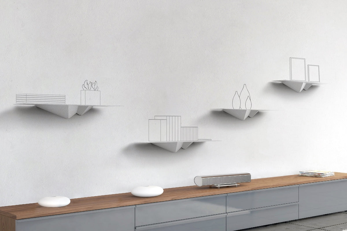 Cyrcus Design Fold It mensola alluminio 110x22x15