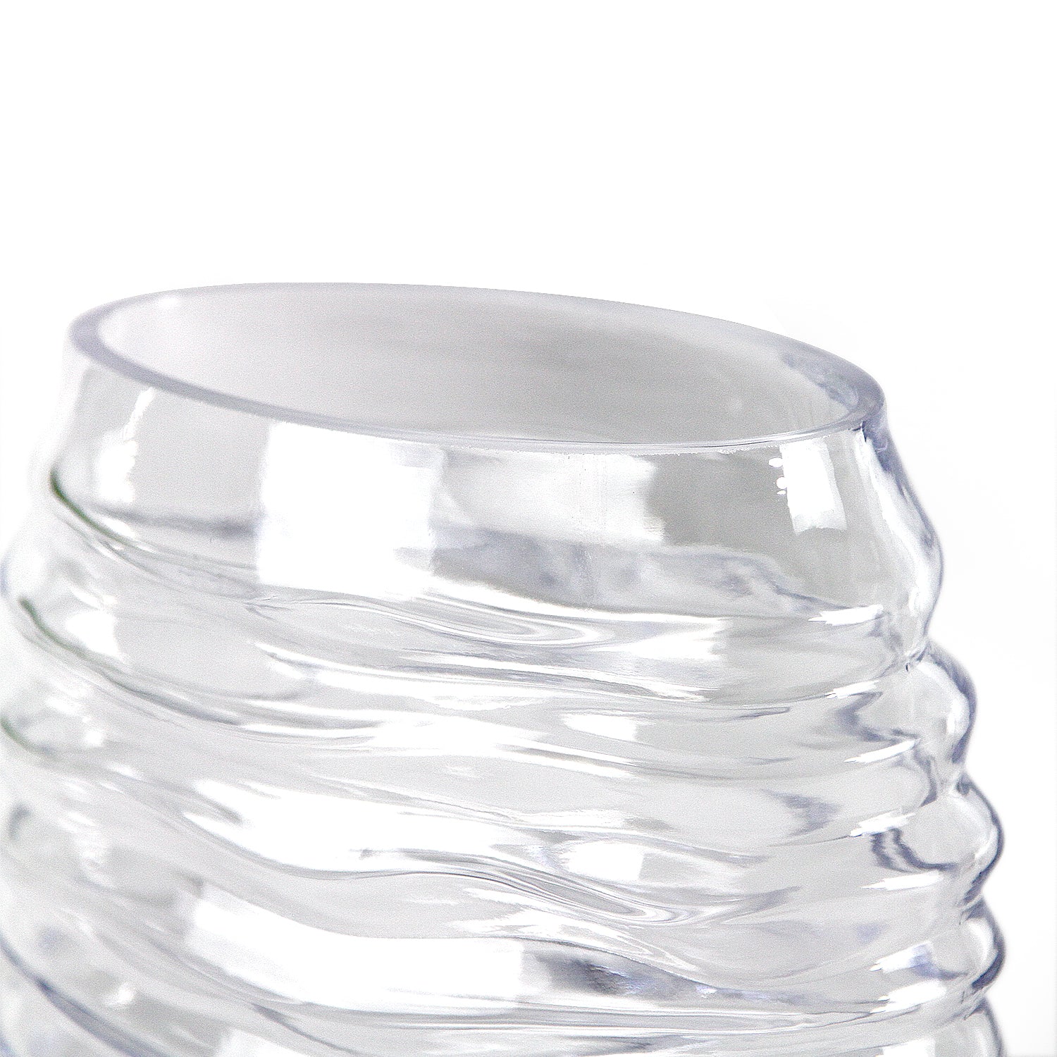 Galore Home Oba vaso in vetro Small Trasparente verde