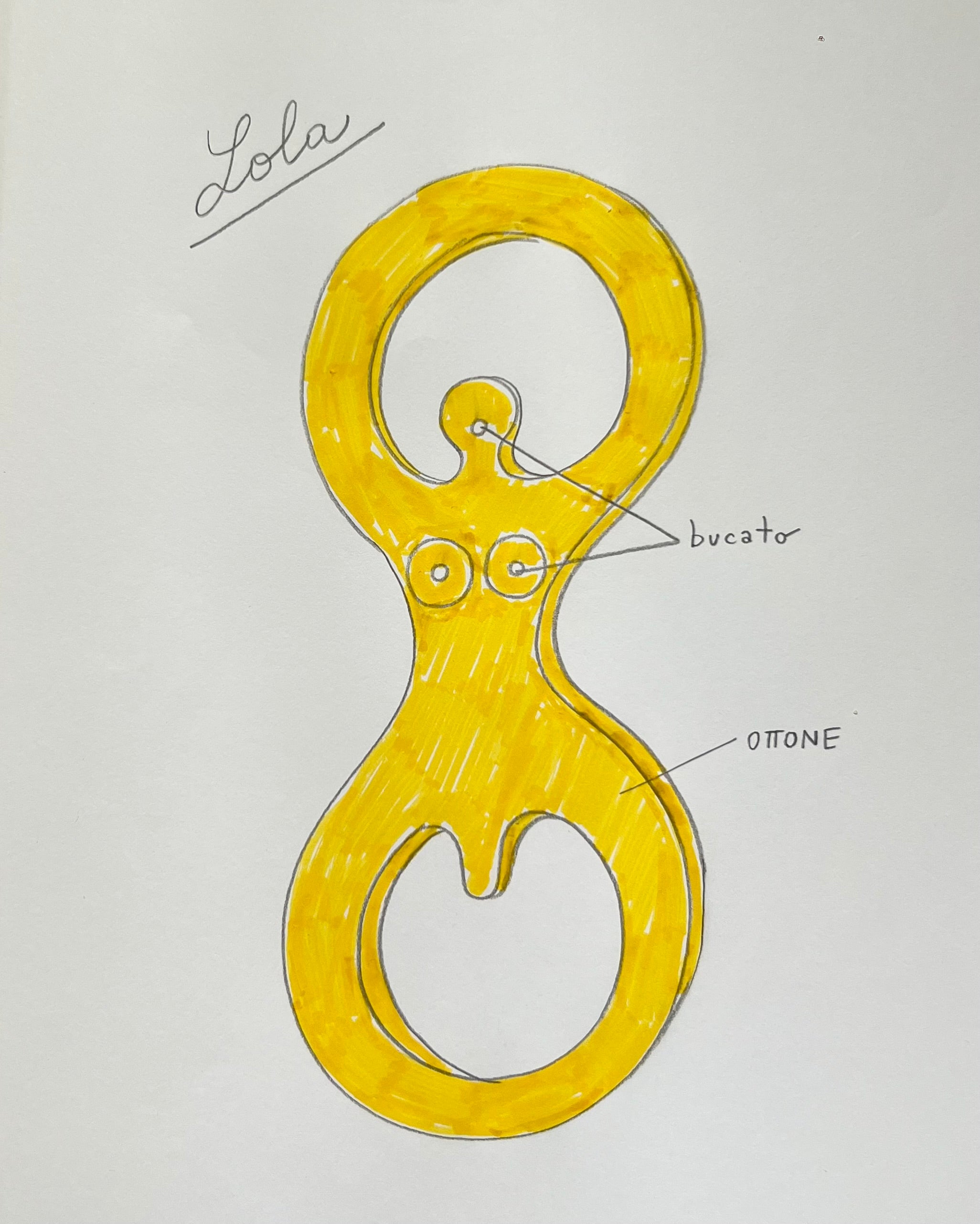 Cyrcus Design Lola apribottiglie ottone 10 cm