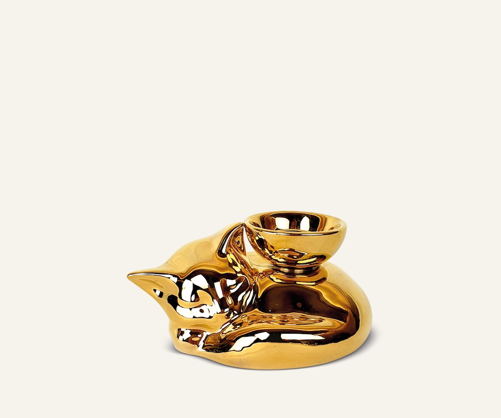 Gatti 1928 Luce Selvaggia Gattino statuetta ceramica