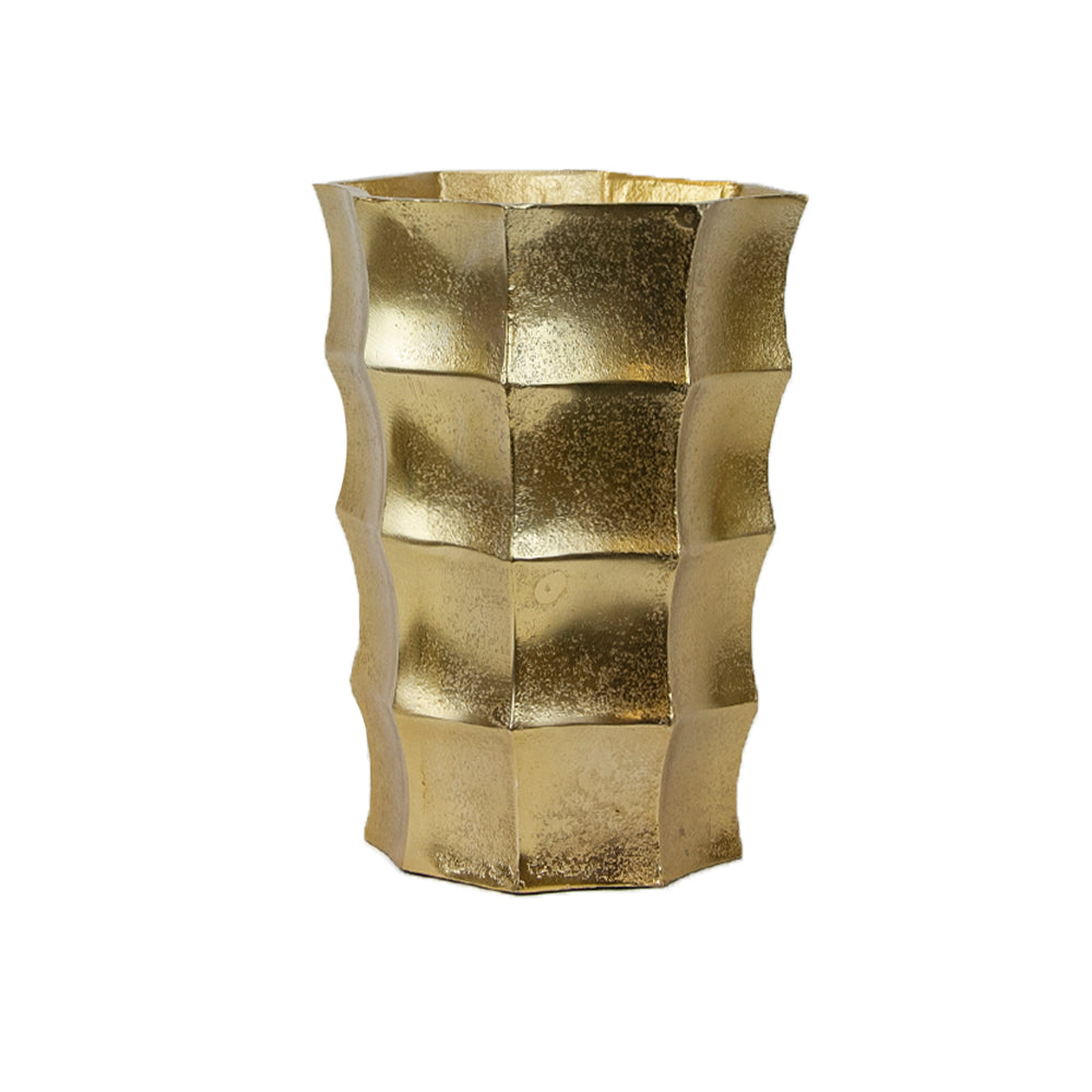 Galore Home Tower vaso metallo 19 cm argento piccolo