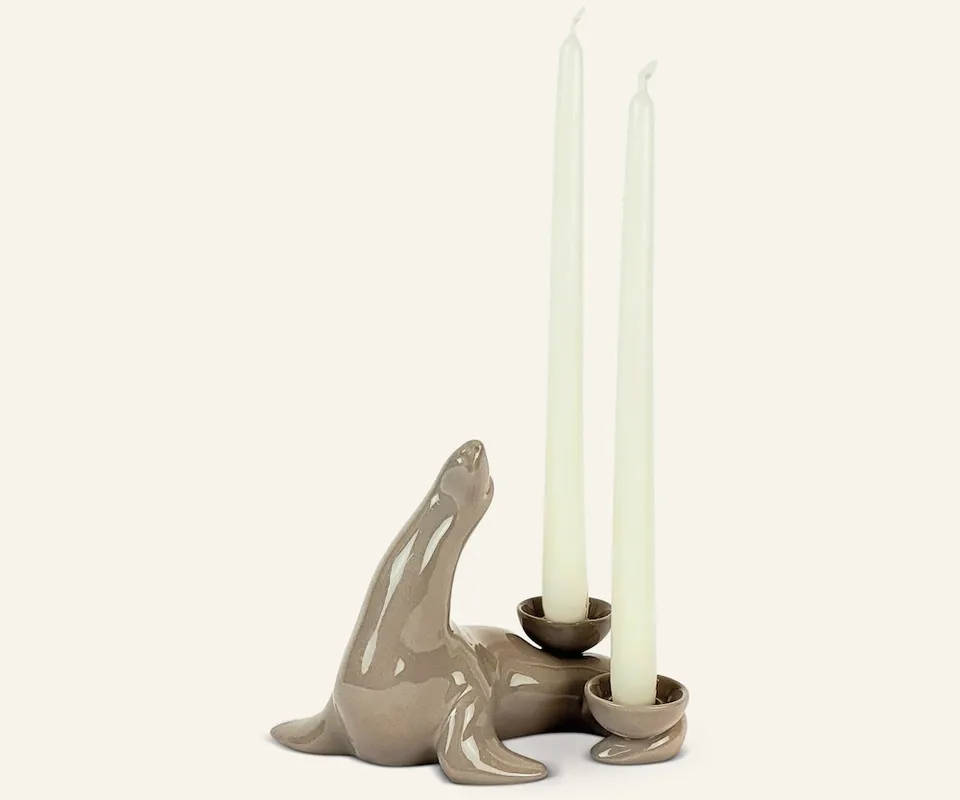 Ceramica Gatti 1928 Luce Selvaggia Foca AC826 scultura