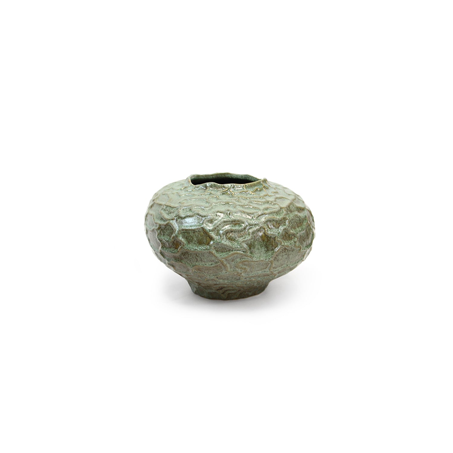 Galore Home Ovalo CCV57 vaso ceramica verde grande