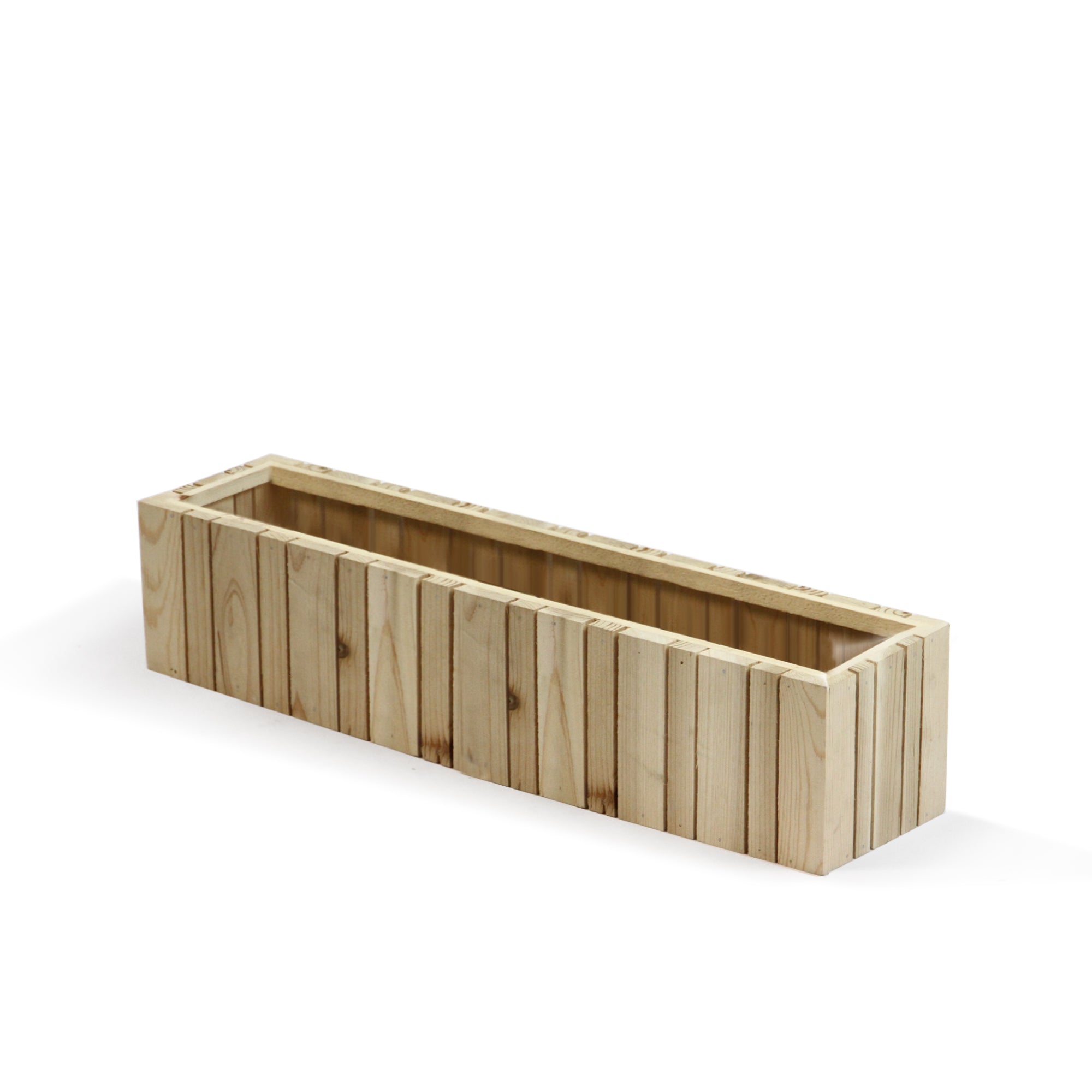 Galore Home Wood Box Portavaso Legno Naturale R3124 Set 2
