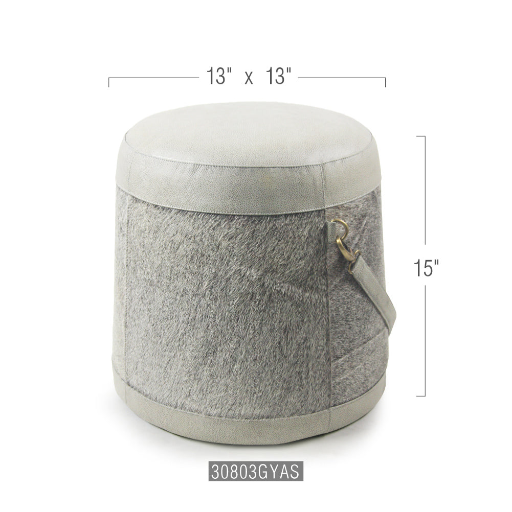Galore Home Bell Pouf Pelle con Pelo