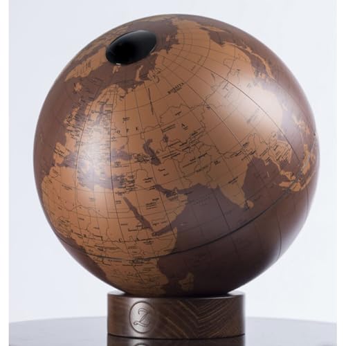 Zoffoli Orbis Tecnocuoio mappamondo tavolo 22 cm marrone