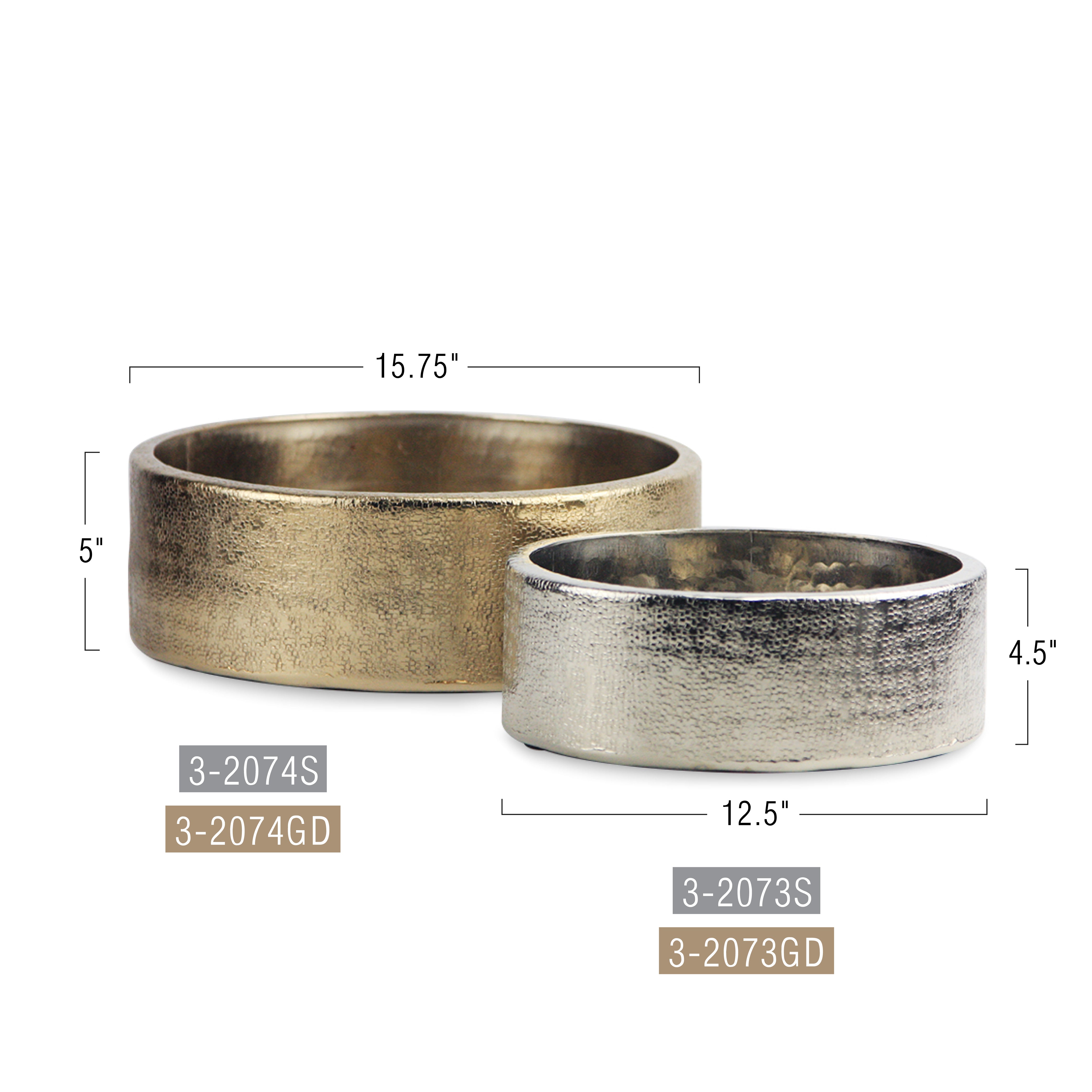 Galore Home Resonance vaso alluminio oro piccolo