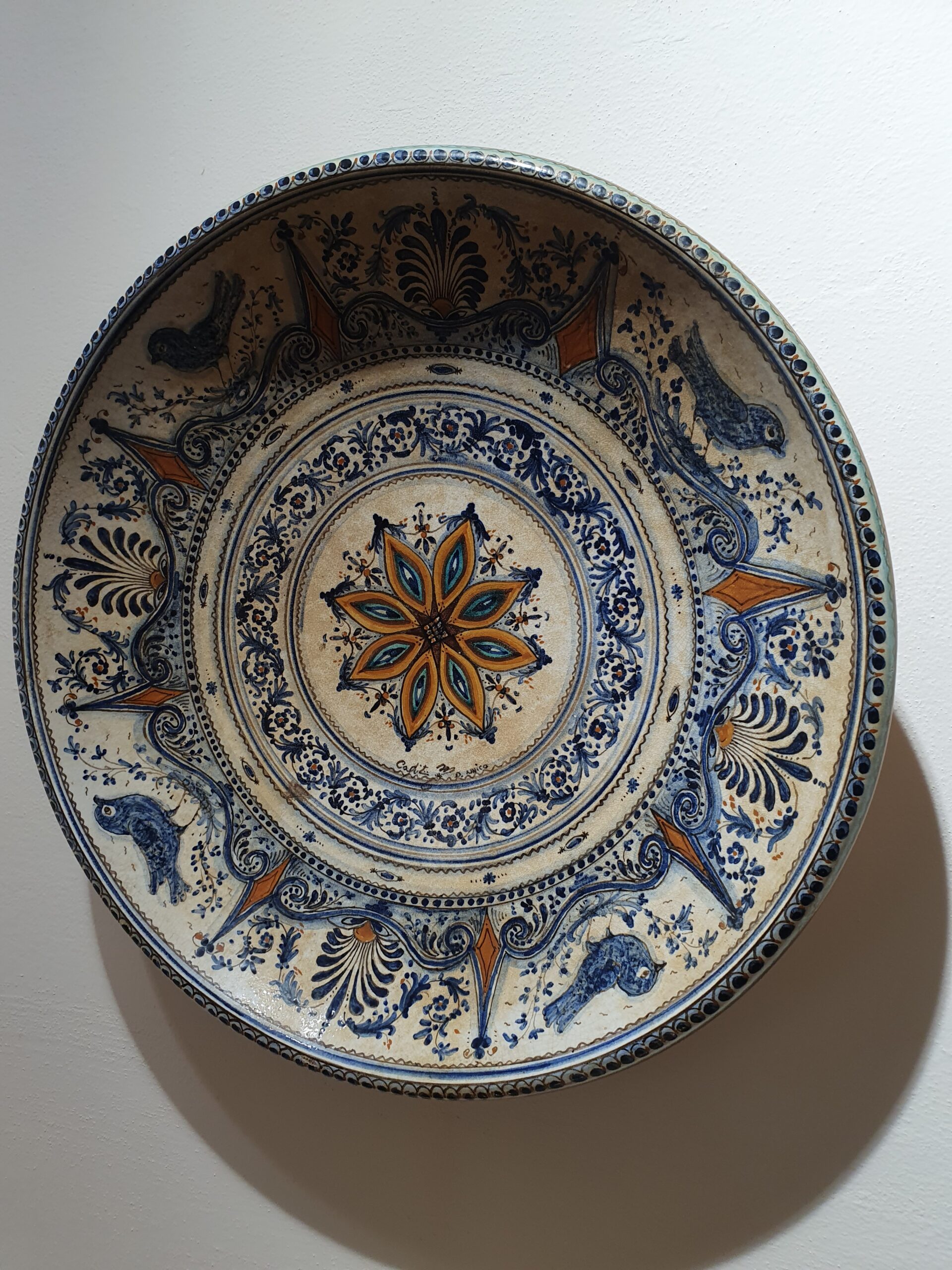 Ceramiche Capitini Geometrico piatto ceramica pezzo unico