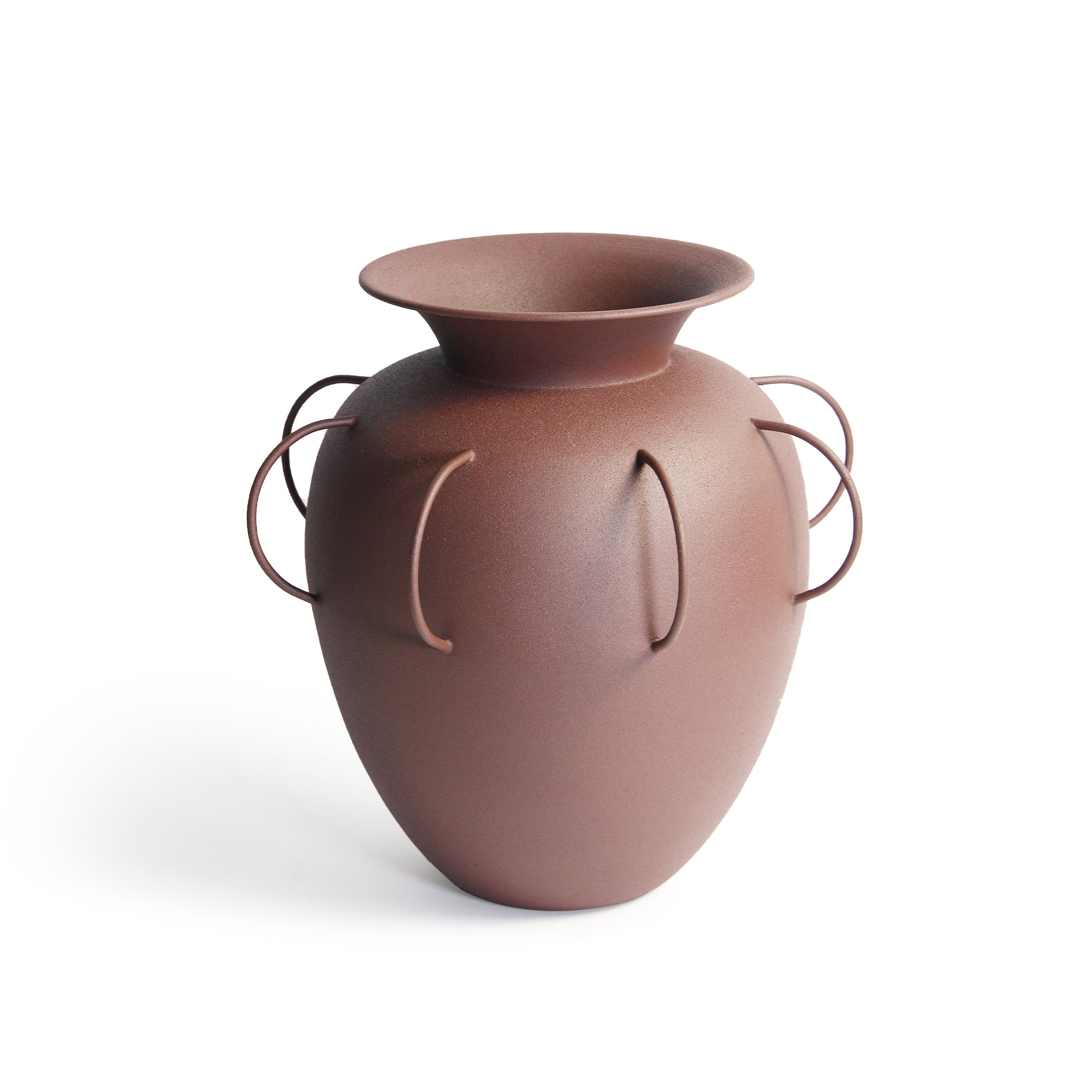 Galore Home Aurea Jar vaso in metallo nero opaco