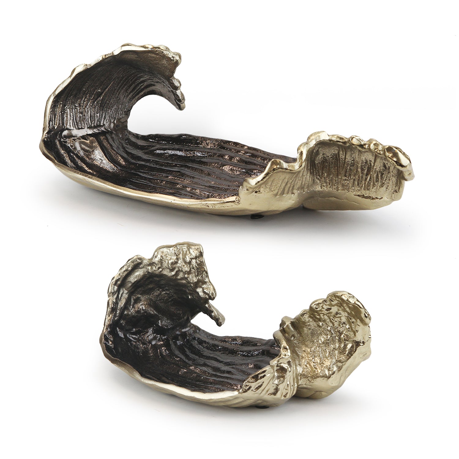 Galore Home Metal Platter vassoio scultura bronzo