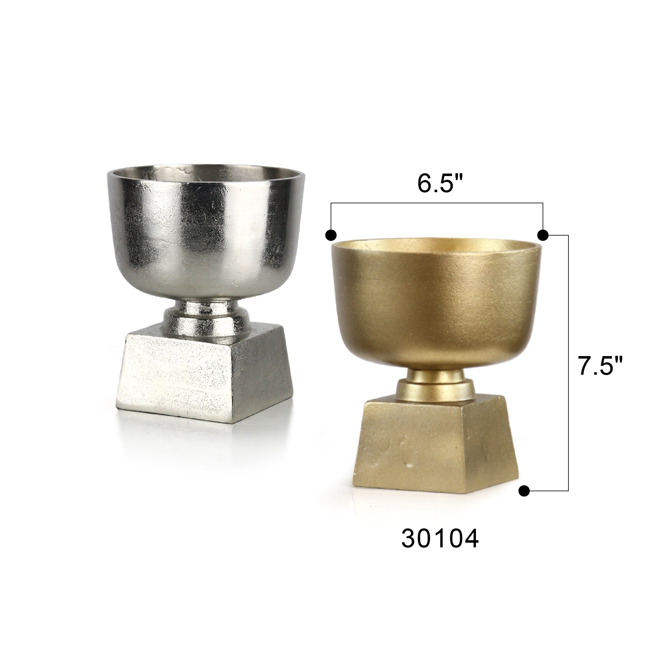 Galore Home Harvest Chalice coppa oro in alluminio