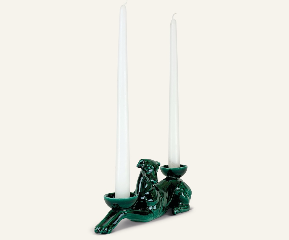 Ceramica Gatti 1928 Luce Selvaggia AC823 statuetta levriero