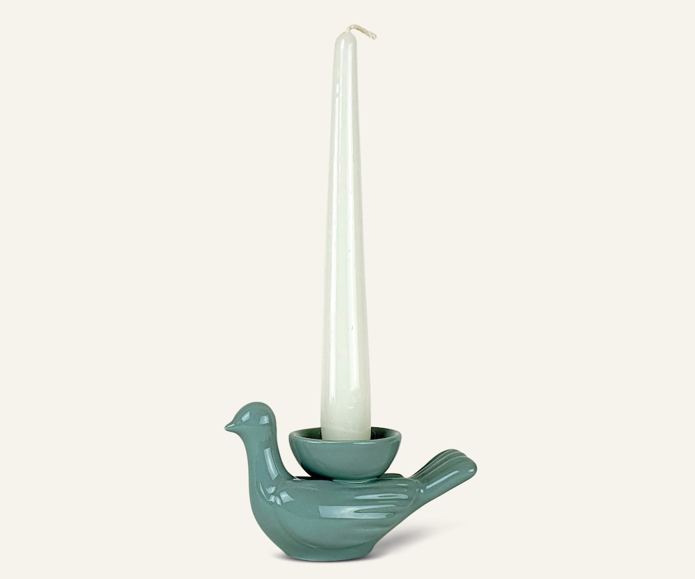 Ceramica Gatti 1928 Luce Selvaggia Colombina statuetta maiolica