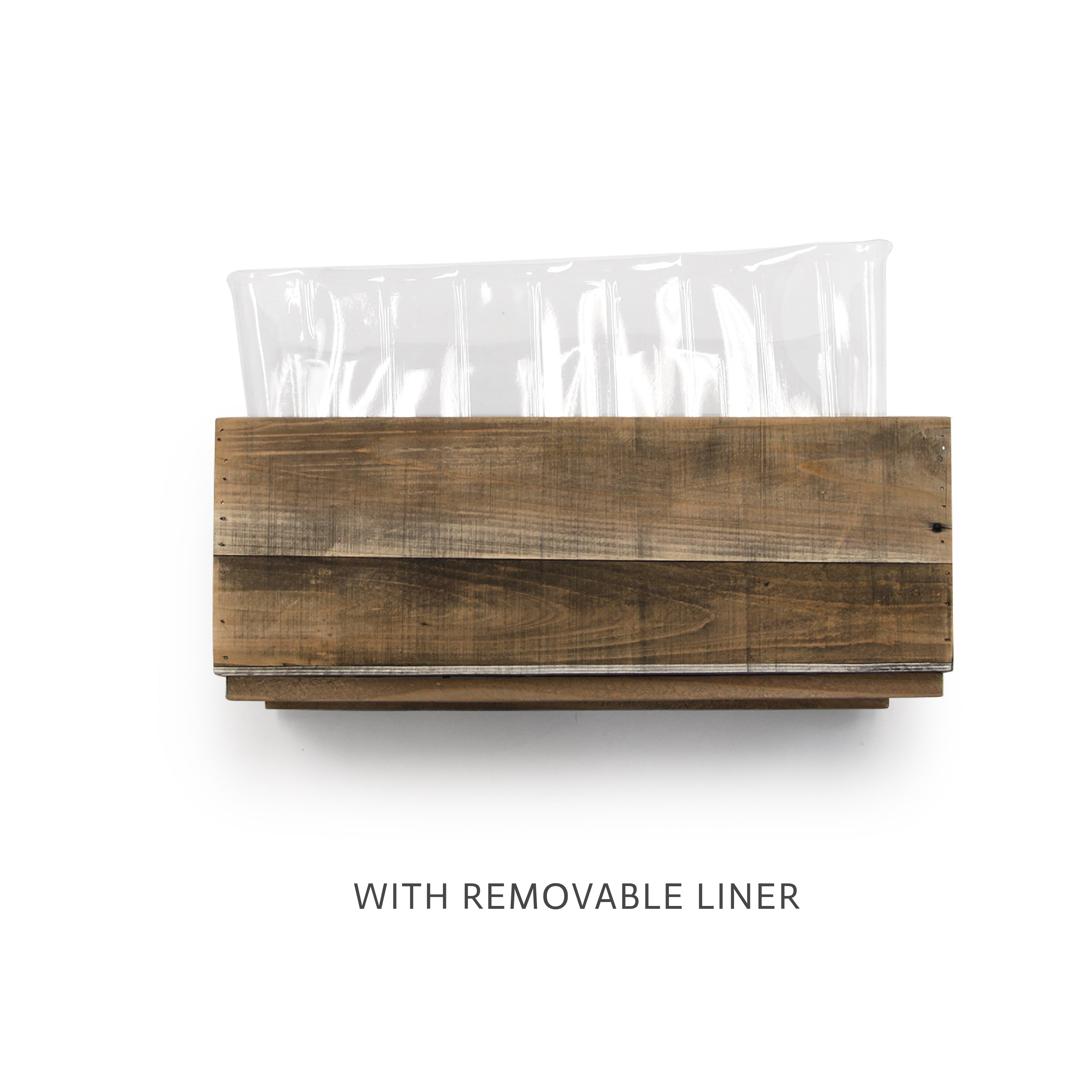 Galore Home Planters portapiante legno Small Naturale rovere