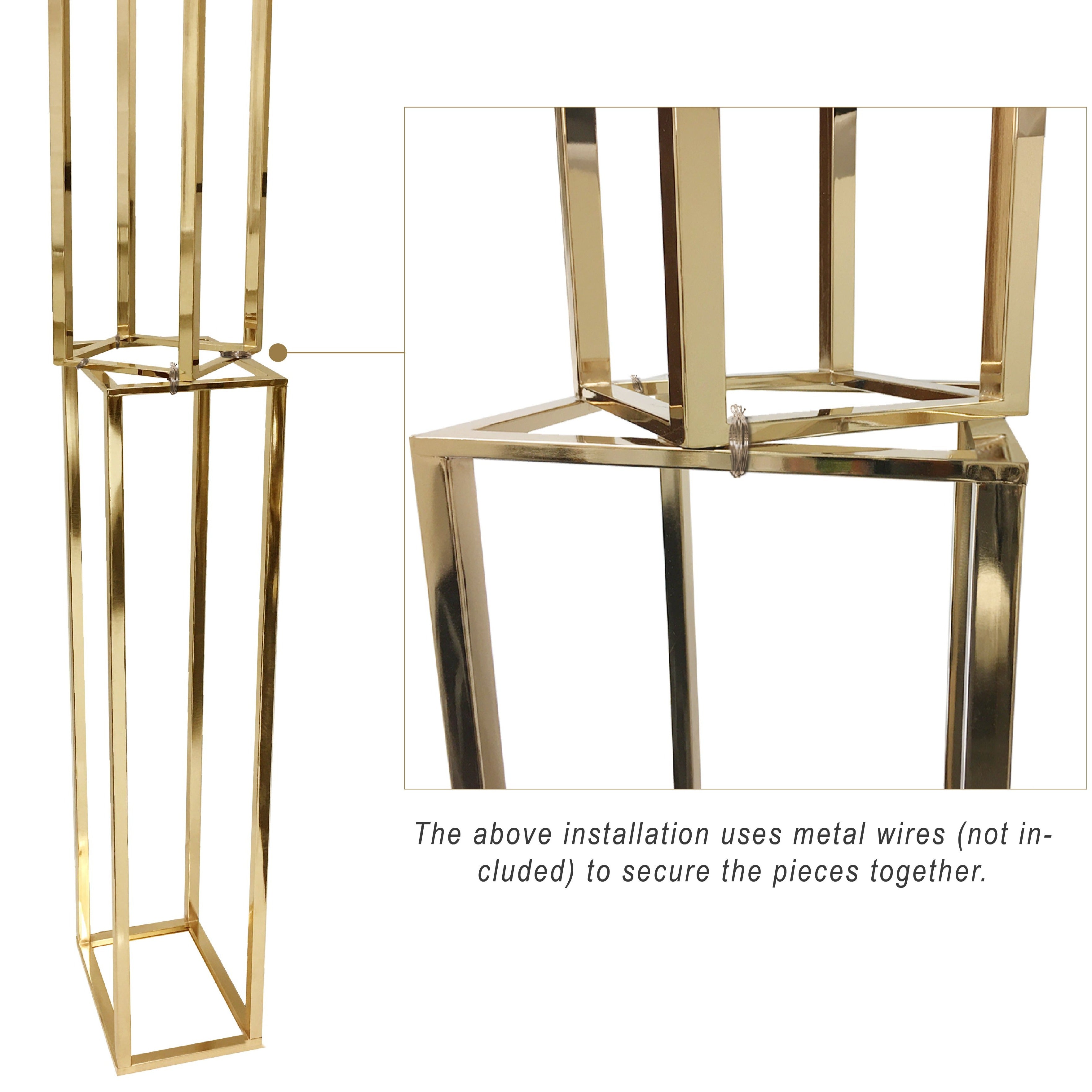 Galore Home 11-4205 colonna metallo Large oro