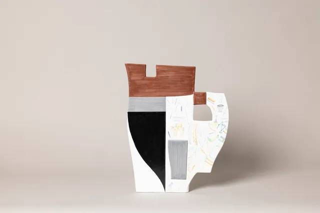 Ceramica Gatti 1928 Mimmo Paladino MP82 Andromaca scultura maiolica 42 cm