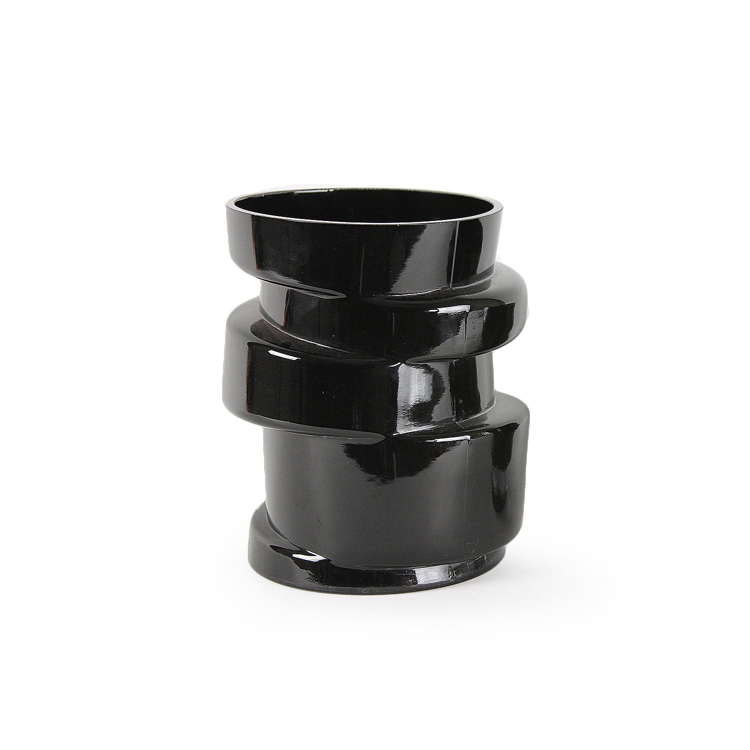 Galore Home Spiral vaso vetro trasparente solido