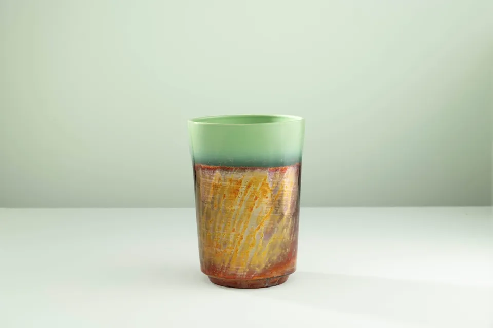 Ceramica Gatti 1928 Tramonto RM722 vaso grande riflessi metallici