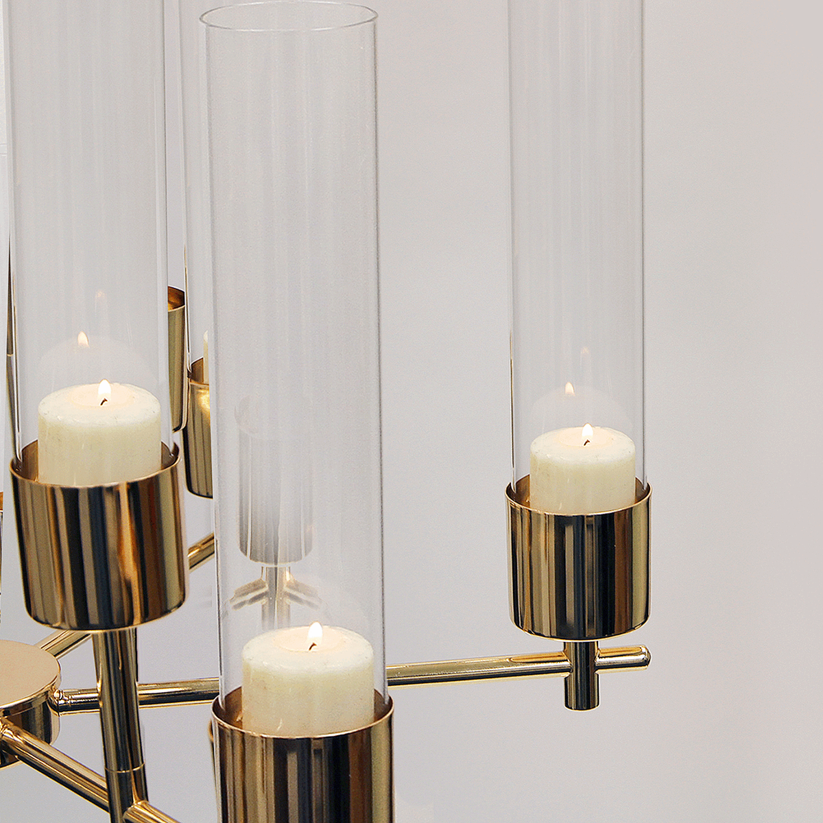 Galore Home 17 bracci candelabro da terra grande oro