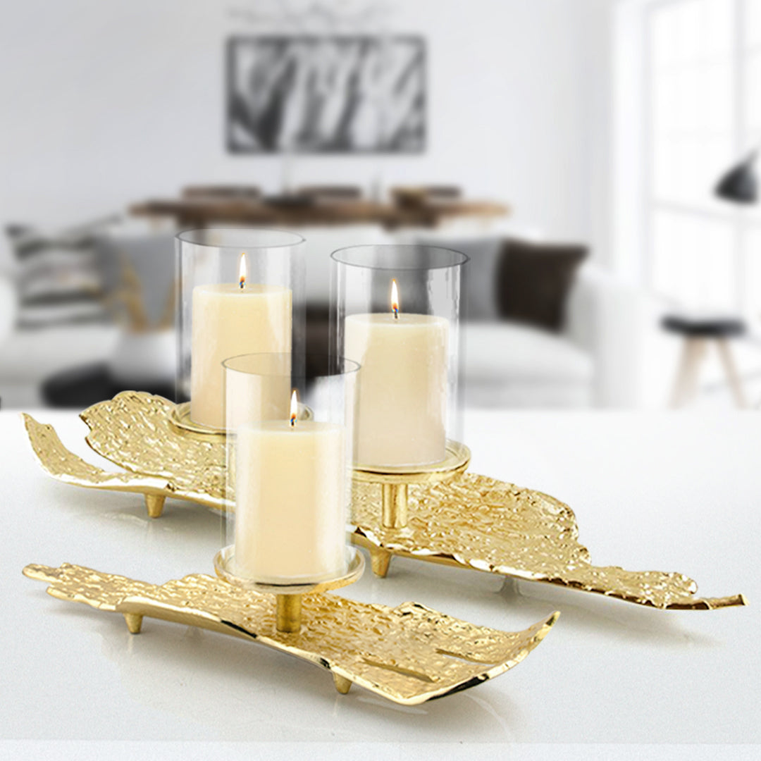 Galore Home Lava Portacandele Oro Small 19 cm