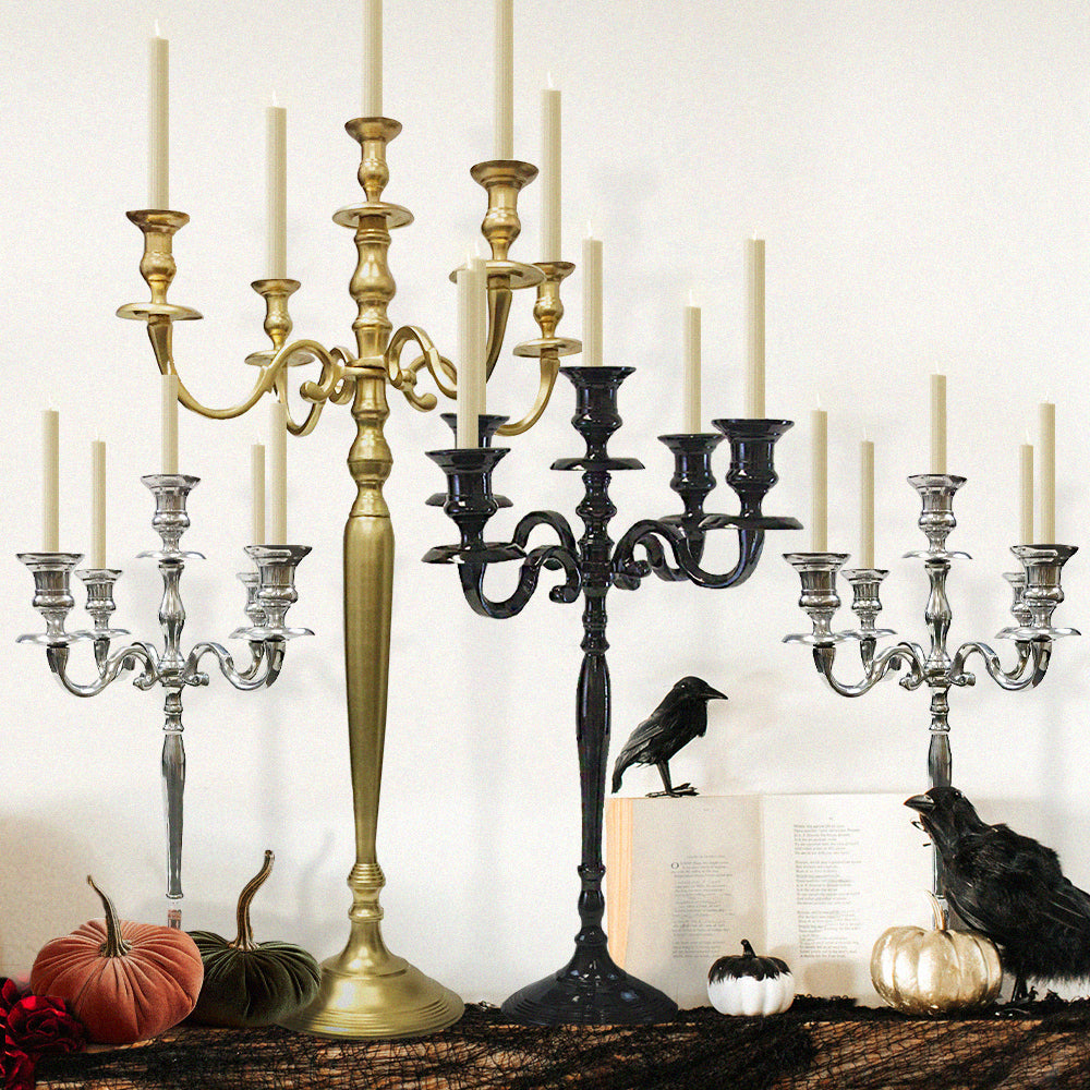Galore Home 5 Bracci 3-1504 Candelabro Oro Small