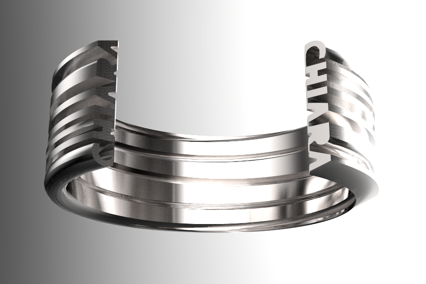Cyrcus Design Anellove bracciale nylon bianco personalizzato