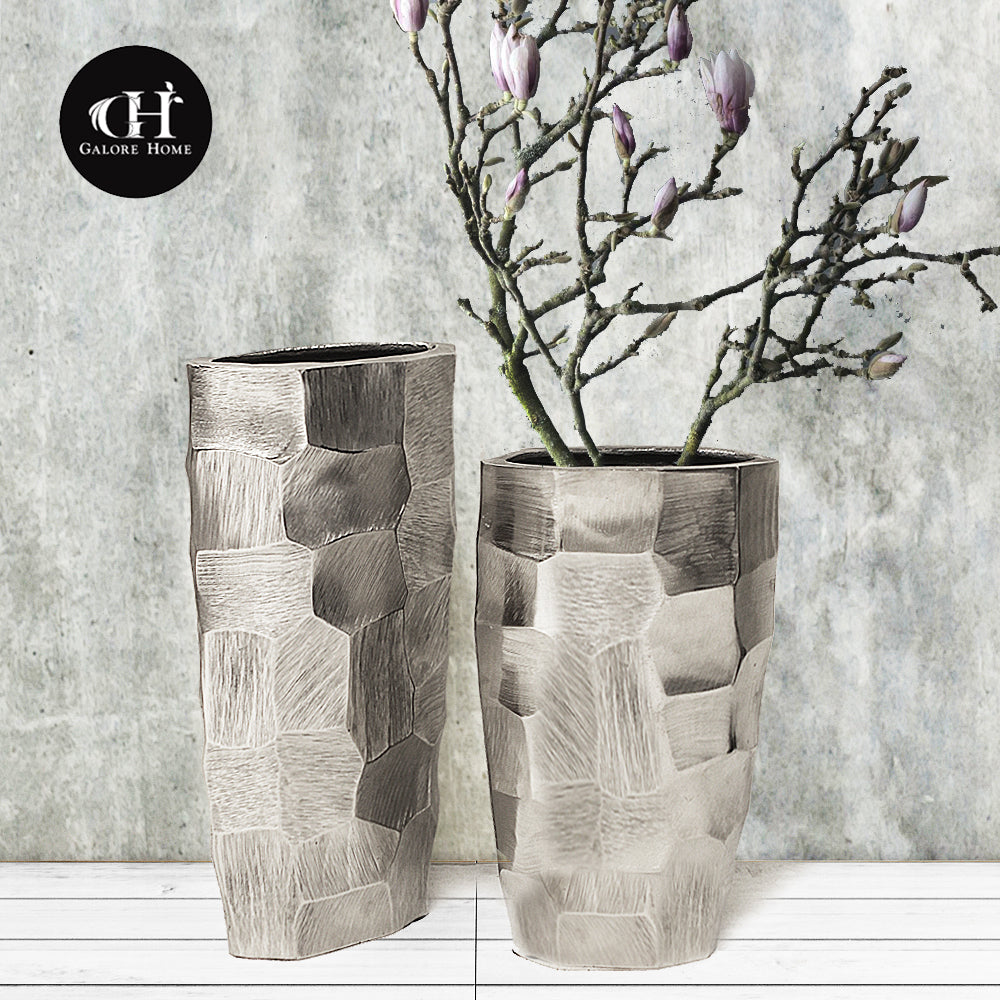 Galore Home Tapered 3-2045 vaso in metallo medio rame martellato