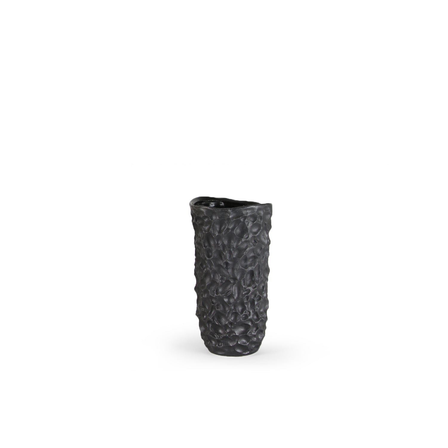 Galore Home Urbane Vaso Ceramica Nero Large Testurizzato